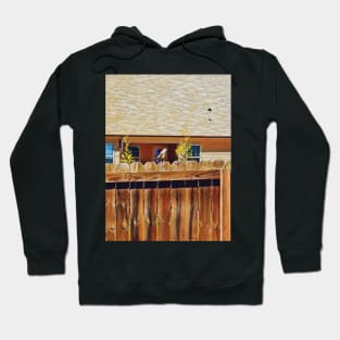 Bird on the fence Hoodie